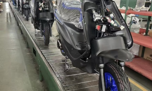 Motorcycle Assembly in Progress